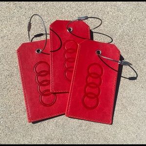 Audi 3pc Luggage ID Bag Tag Set